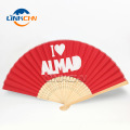 Cheap price custom printed folding wedding hand fan